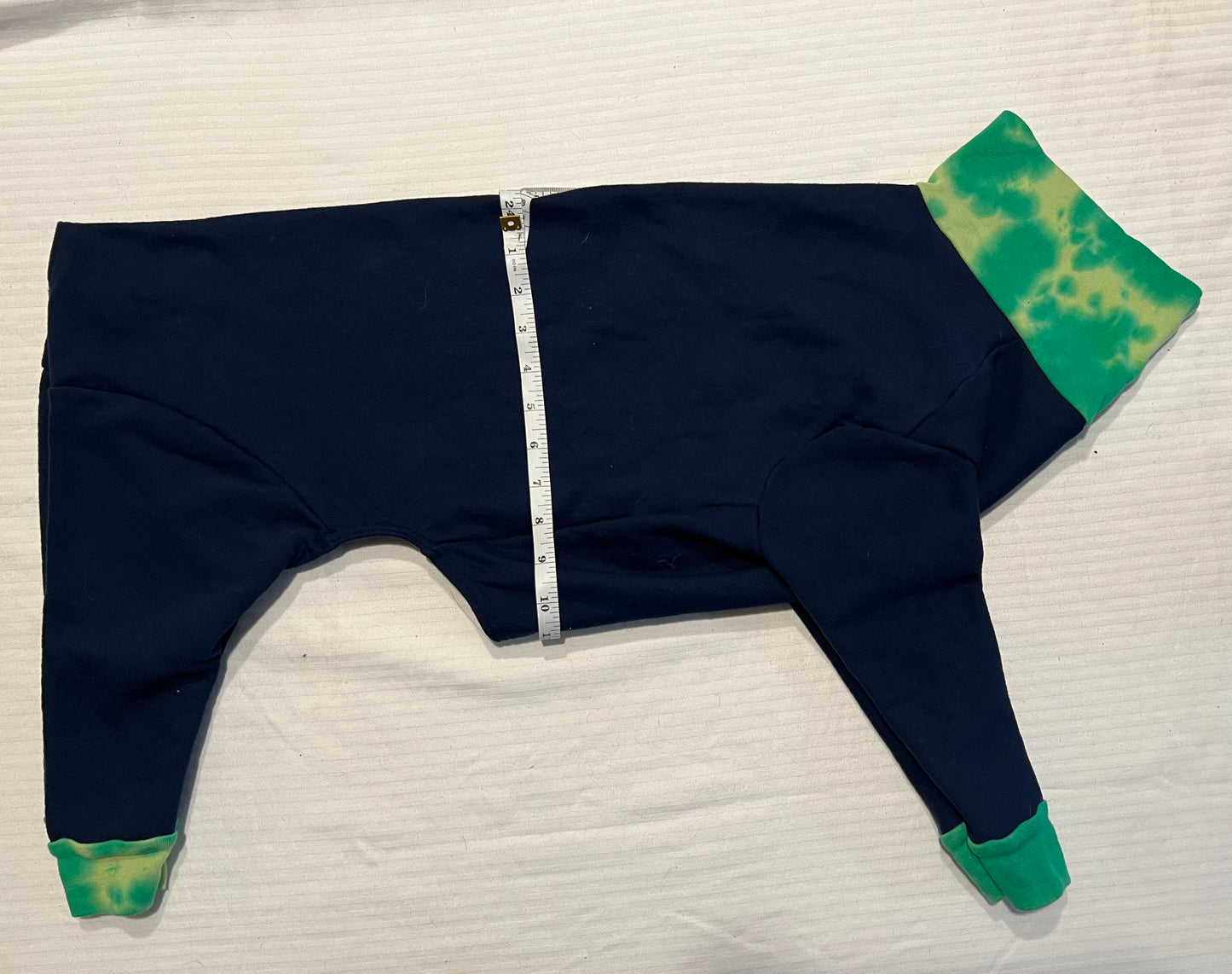 Blue Cotton Sweatshirt One Piece